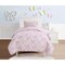 Sleeping Partners 2-Piece Shimmering Metallic Butterfly Quilt Set | 1 Twin Bed Size Quilt & 1 Standard Pillowcase | 100% Micro-denier Polyester Fiber | Soft, Smooth & Durable | Ideal for Teens | Pink